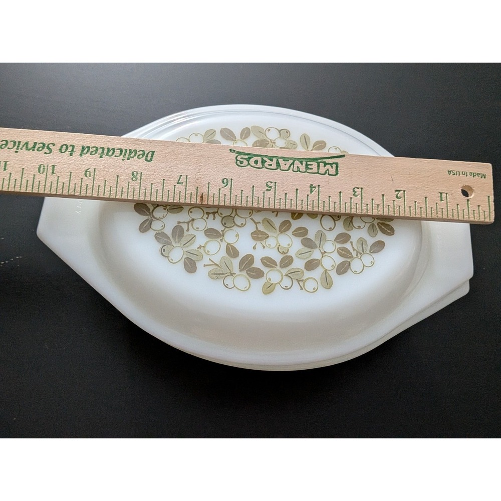 Vintage PYREX Lidded Casserole Dish Olive Green Model 043 1 1/2 Qt - Picture 13 of 14